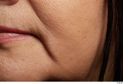 Face Cheek Skin Woman Chubby Wrinkles Studio photo references